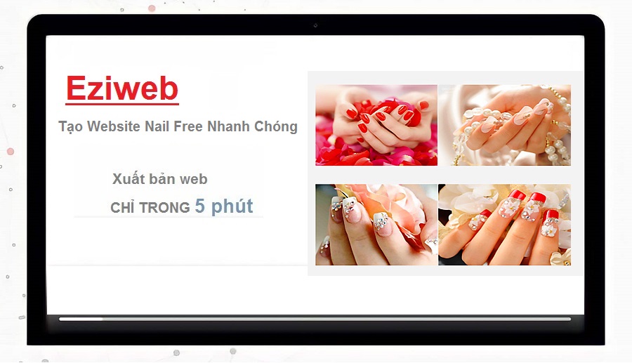 Hướng dẫn tạo website làm nail đơn giản trên Eziweb