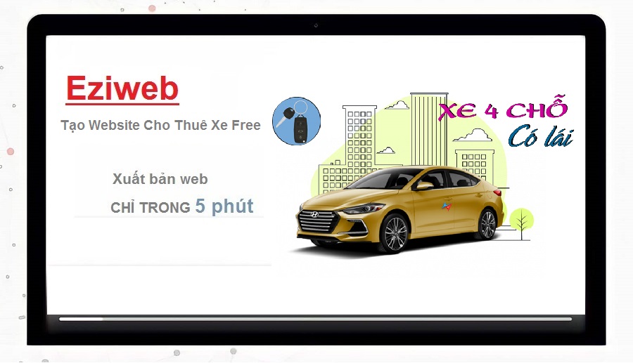 Hướng dẫn tạo website cho thuê xe ô tô miễn phí trên Eziweb