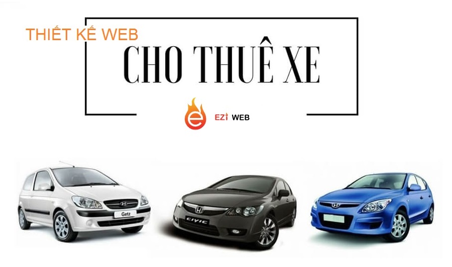 Trang chủ website cho thuê xe ô tô cần thiết kế chuyên nghiệp, khoa học