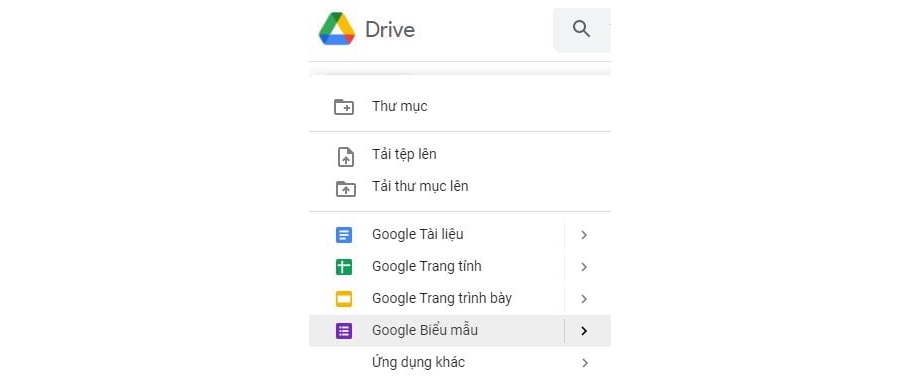 Bước 2: Cách tạo biểu mẫu trên Google From