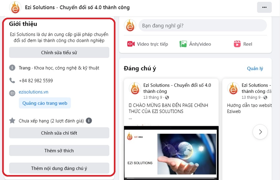 Thêm phần mô tả cho trang web của bạn trên facebook