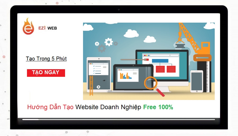 Hướng dẫn tạo web doanh nghiệp free trên Eziweb