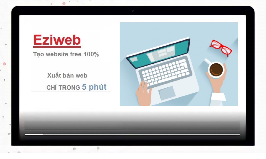 Tạo website miễn phí mãi mãi trên Eziweb