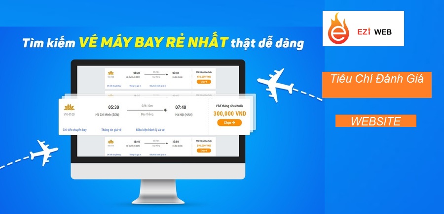 Website vé máy bay cần thiết kế chuyên nghiệp, đầy đủ chức năng